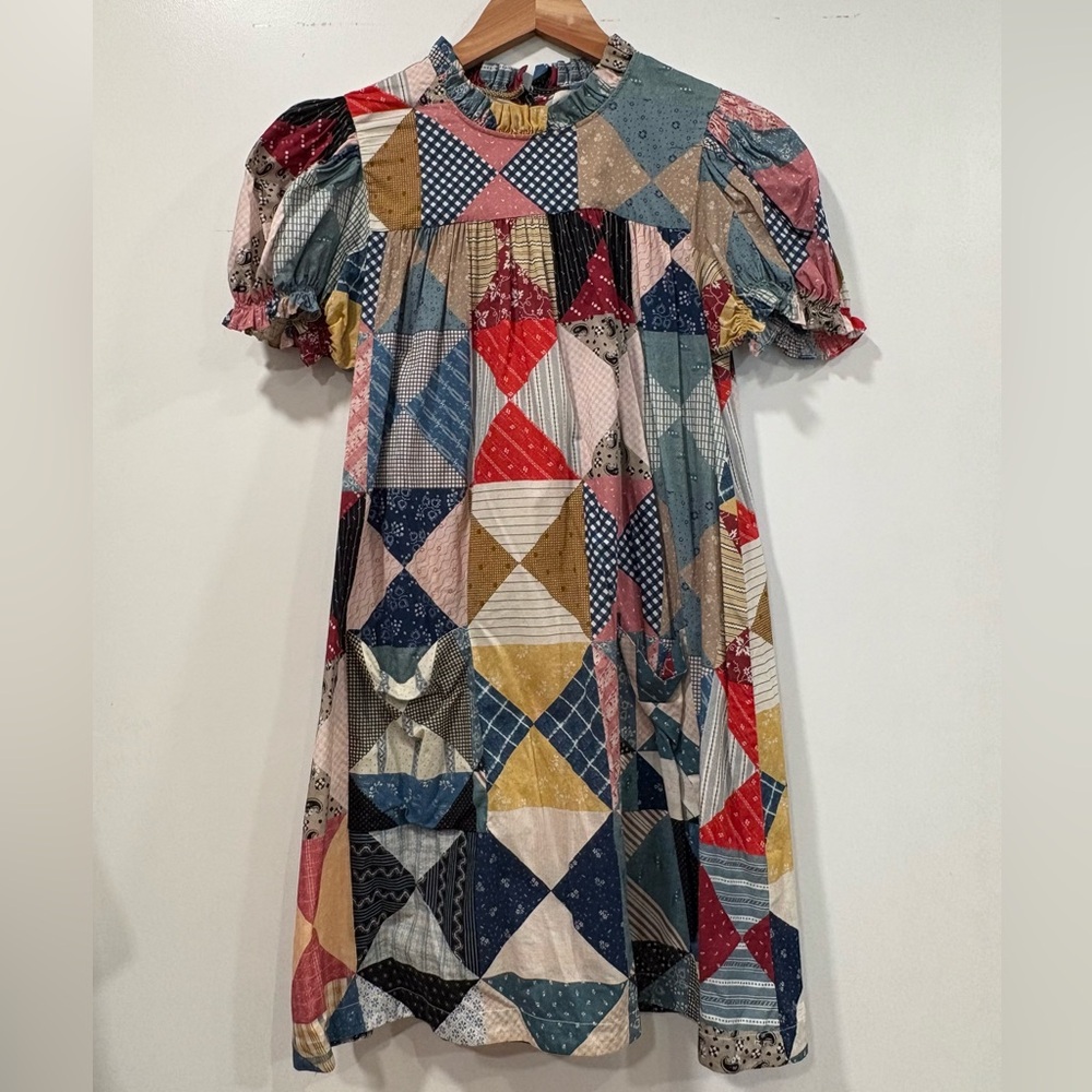 Doen Amarillo Dress in Patchwork Print - Picture 4 of 7